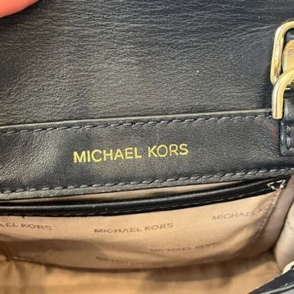 Michael Kors Mini Whitney Bag Navy Blue Small Satchel with Crossbody Strap - Picture 9 of 10